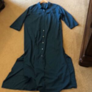 MISSLOOK teal shirt dress